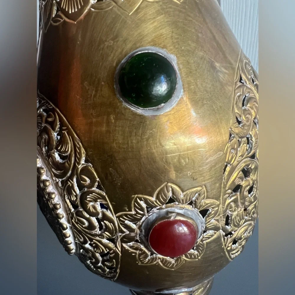 Antique‎ Persian Repoussé Metal Lantern